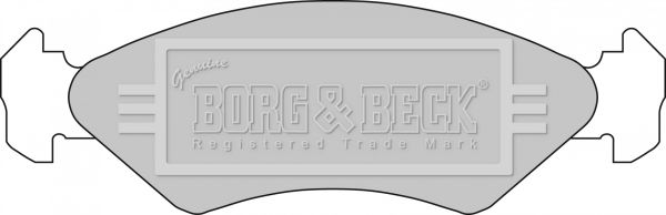 BORG & BECK Комплект тормозных колодок, дисковый тормоз BBP1112